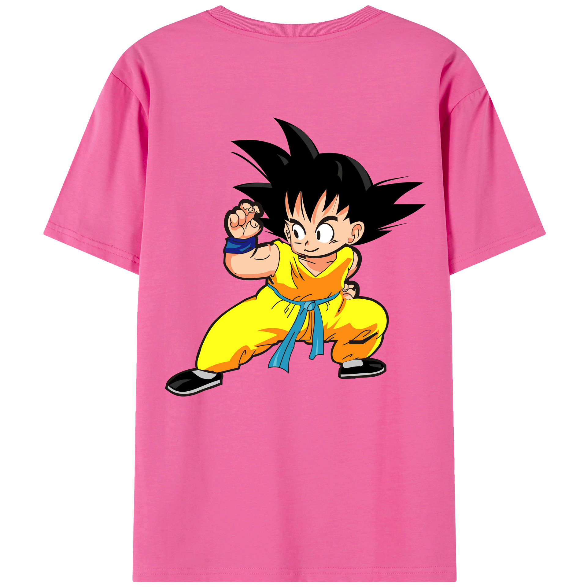 （画像用） ドラゴンボール 孫悟空（そん ごくう）Son Goku カカロット DRAGON BALL Kakarotto レディース半袖Tシャツ(バックプリント)